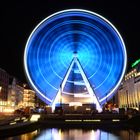 Düsseldorf - Riesenrad am Kö-Bögen - blau