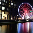 Düsseldorf - Riesenrad am Kö-Bögen - rot