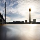 Düsseldorf - Skyline im Gegenlicht 2012