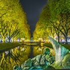 Düsseldorf Stadtgraben Bei Nacht