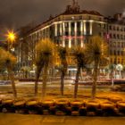 Düsseldorf, Stresemannplatz mit Mercure Hotel