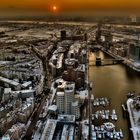 Düsseldorf von oben in HDR