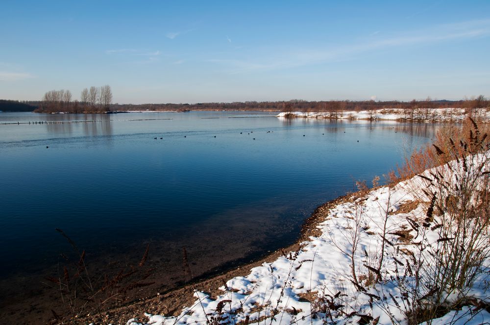 Düsseldorfer Elbsee im Winter von SiPe 