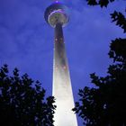 Düsseldorfer Fernsehturm bei Nacht