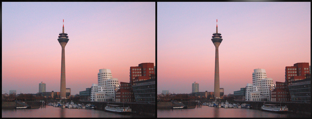 Düsseldorfer Hafen im Dezember