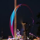 Düsseldorfer Kirmes bei Nacht