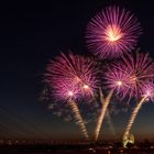 Düsseldorfer Kirmes mit Feuerwerk