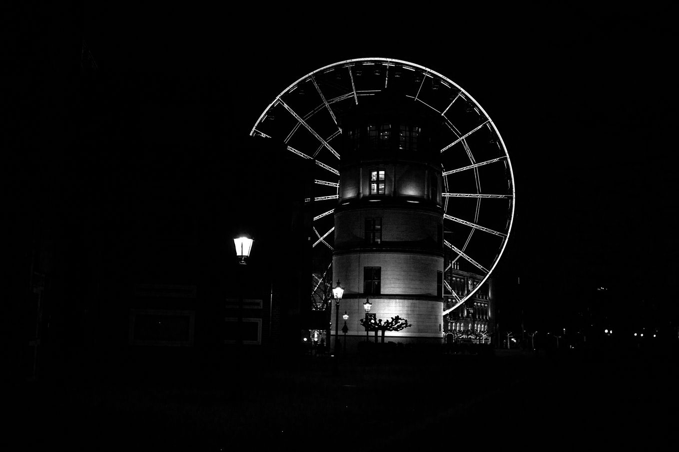 Düsseldorfer Riesenrad auf dem Burgplatz