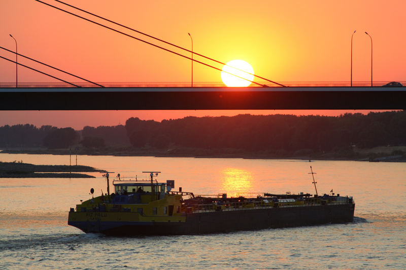 Düsseldorfer Sonnenuntergang