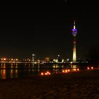 Düsselstrand bei Nacht