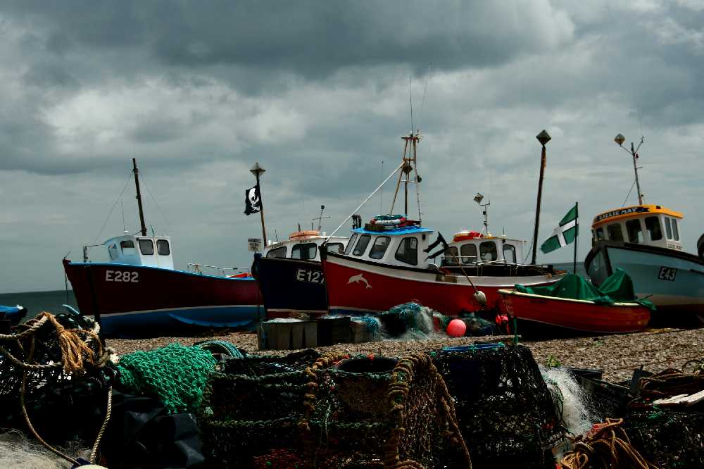 Düstere Stimmung im Hafen