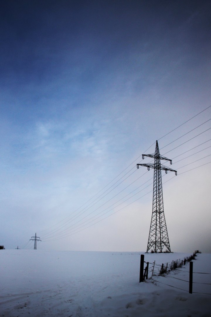 Düstere Winterlandschaft