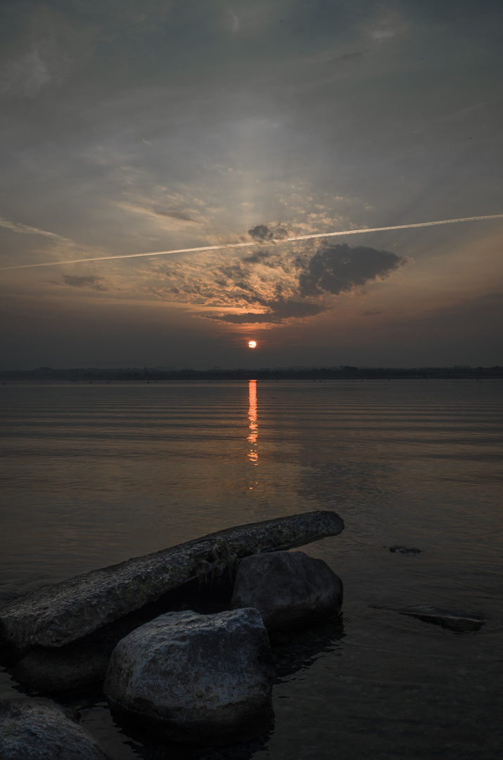 Düsterer Sonnenaufgang