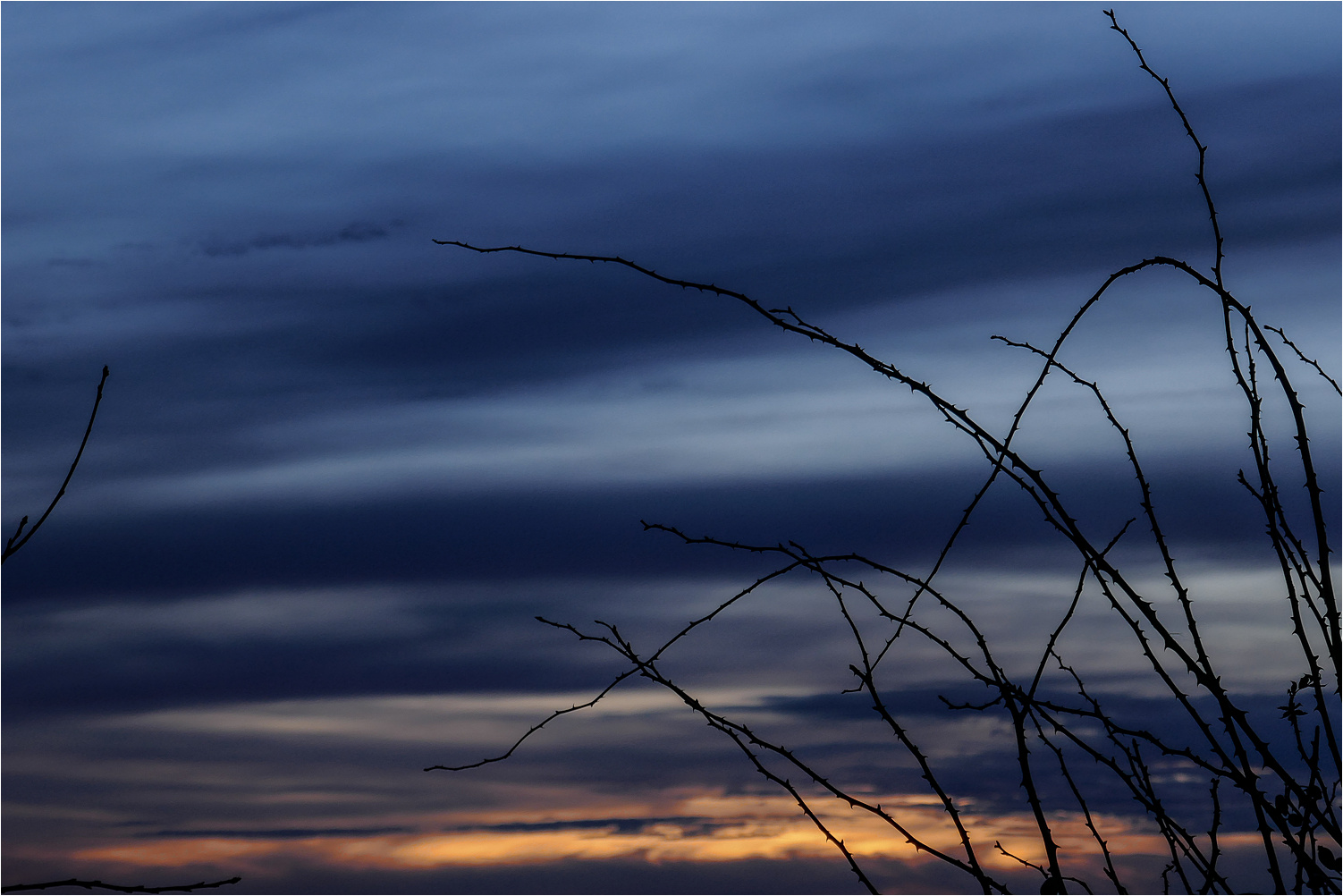 Düsterer Winterabend