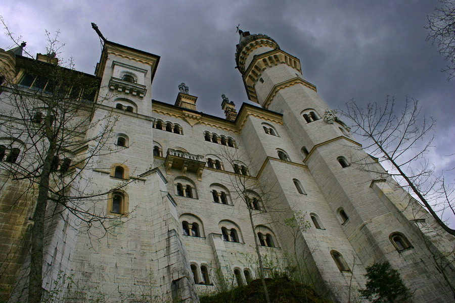 Düsteres Schloss Neuschwanstein