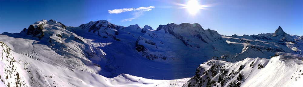 Dufourspitze bis Matterhorn