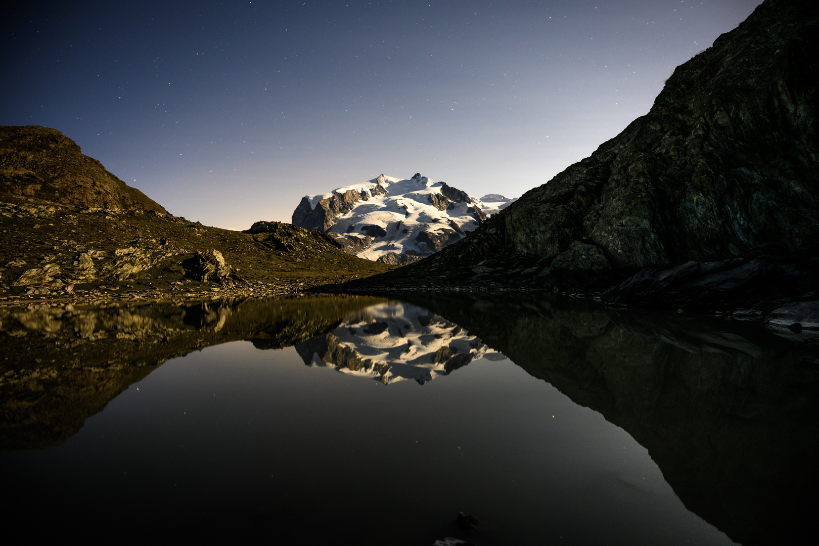 Dufourspitze um 1:30 morgens 