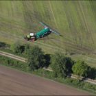 duftende Schleppschläuche (Luftbild, aerial)