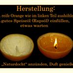 duftente ORANGEN - KERZEN....