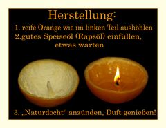 duftente ORANGEN - KERZEN....