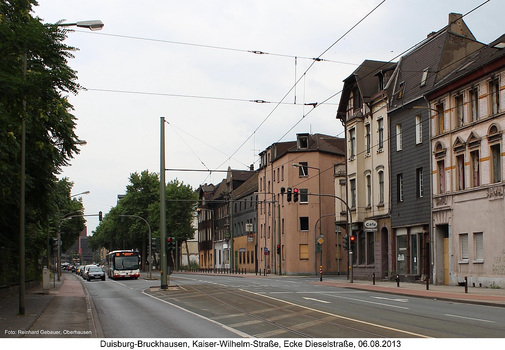 Duisburg-Bruckhausen, Kaiser-Wilhelm-Straße, Ecke Dieselstraße