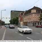 Duisburg-Bruckhausen, Kaiser-Wilhelmstraße, Kreuzung Matenastraße, Eilperhofstraße