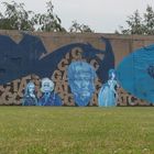 Duisburg, Hochfeld - Park am Rhein, Graffitiwand