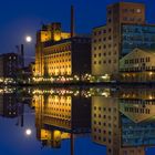 Duisburg Innenhafen am Abend