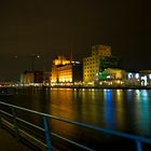 Duisburg Innenhafen bei Nacht