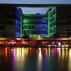 Duisburg Innenhafen bei Nacht