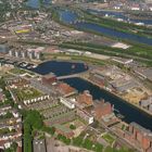 Duisburg Innenhafen, Blick von SW