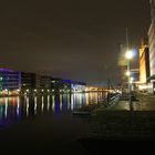 Duisburg Innenhafen in der Nacht