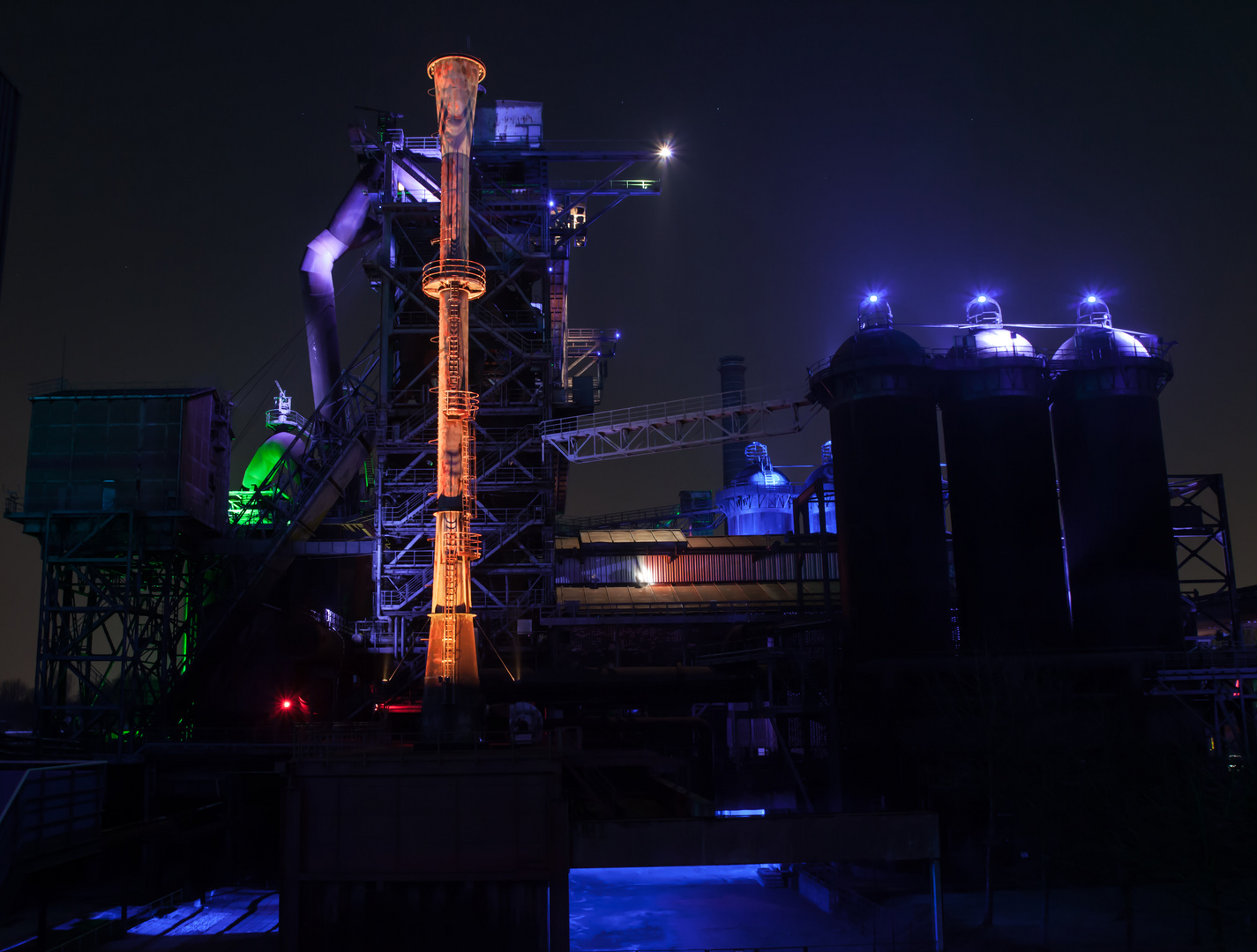 Duisburg Landschaftspark bei Nacht 10