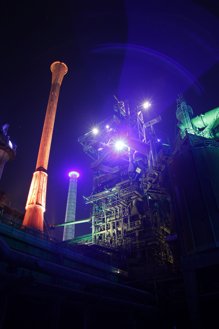 Duisburg Landschaftspark bei Nacht 8