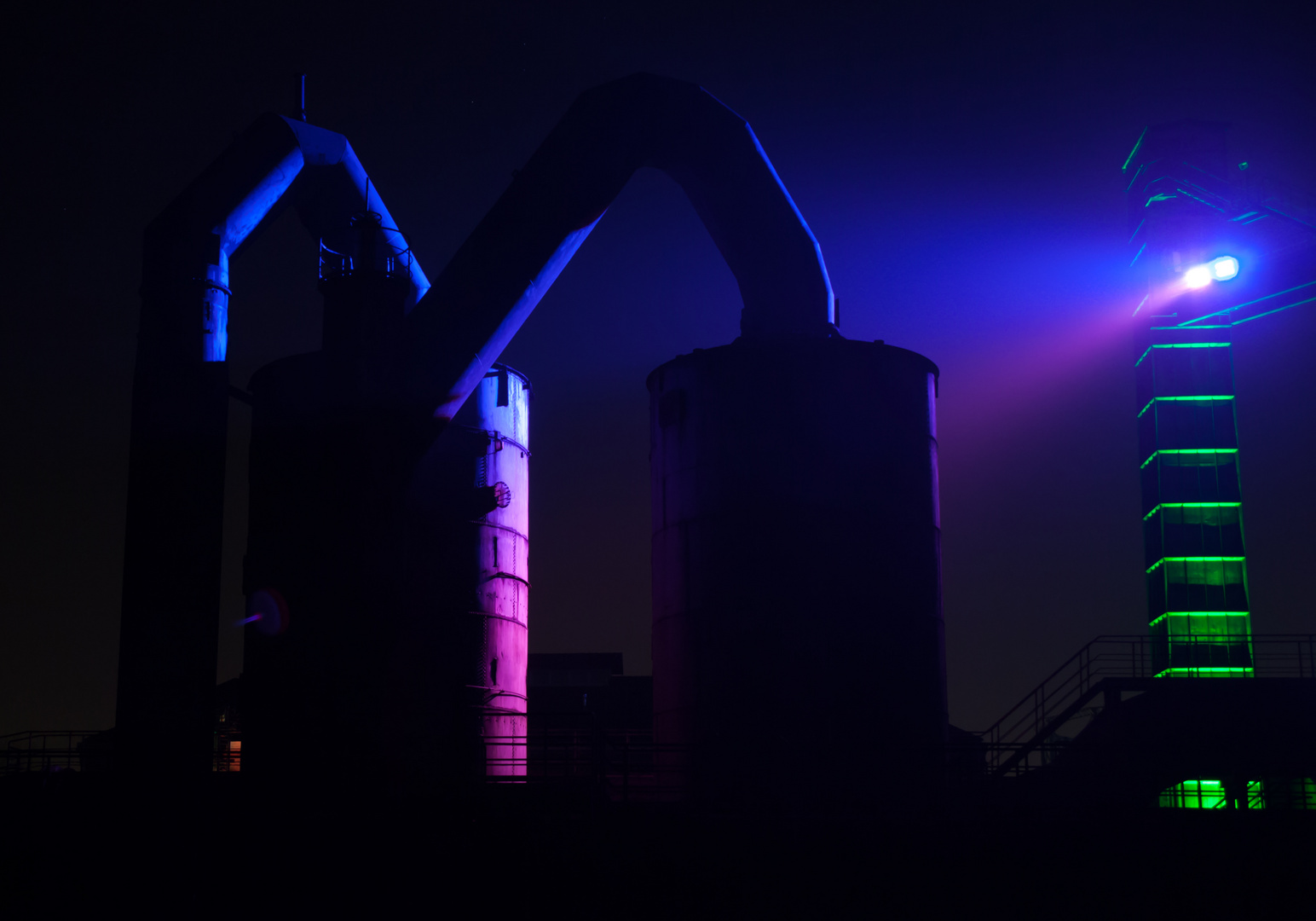 Duisburg Landschaftspark bei Nacht2