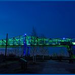 Duisburg - Landschaftspark - Das Krokodil zur blauen Stunde