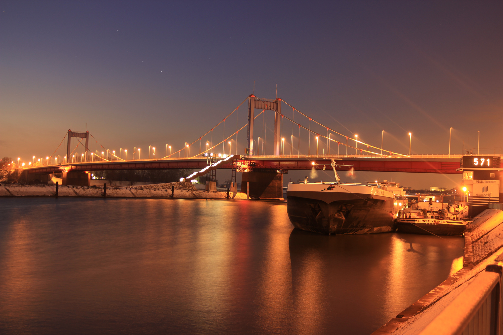 Duisburg Ruhrort Rheinbrücke