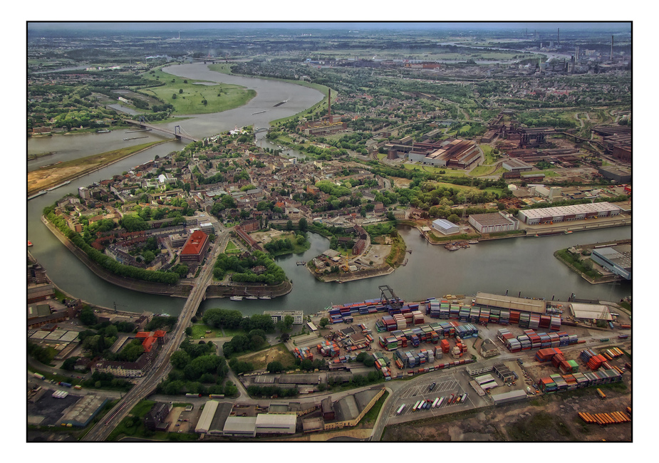 Duisburg Ruhrort von oben