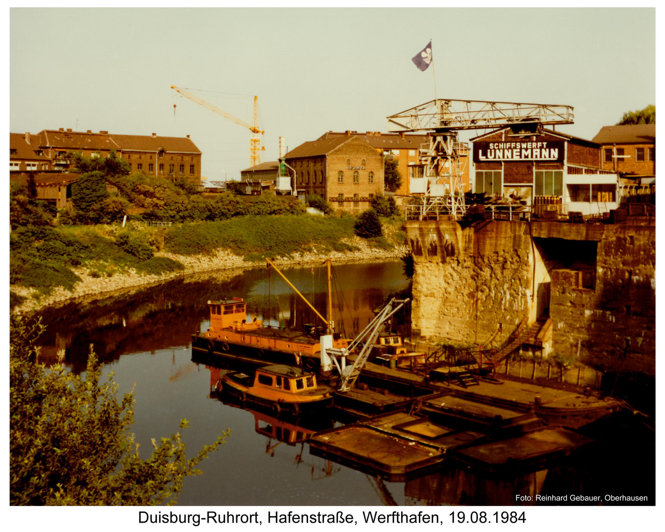 DuisburgRuhrort, Werfthafen, 19.08.1984 Foto & Bild world