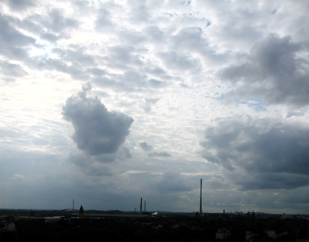 Duisburg von oben betrachtet