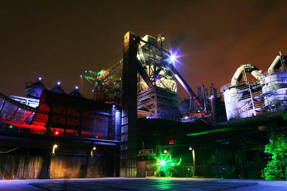 Duisburger Landschaftspark am Abend