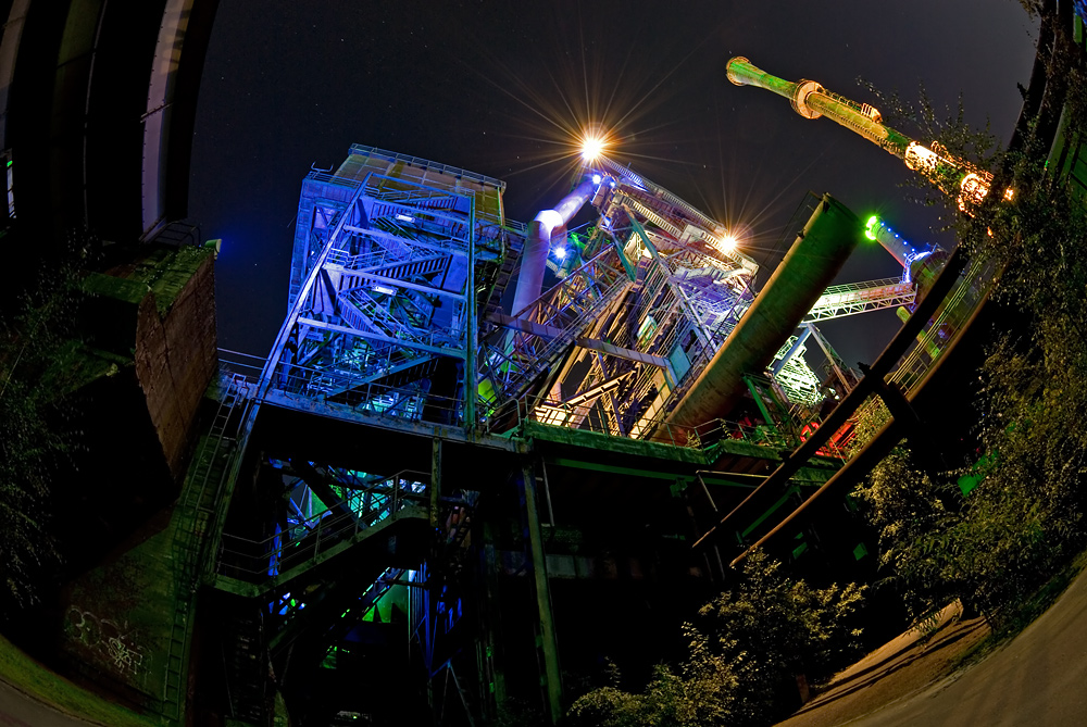 Duisburger Landschaftspark Nord with fisheyes