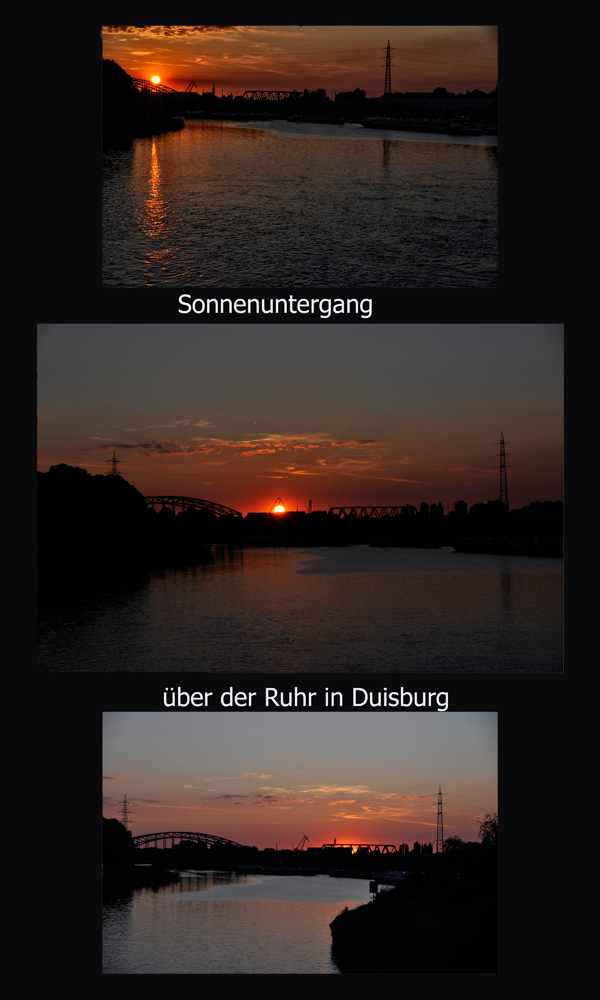 Duisburger Sonnenuntergang