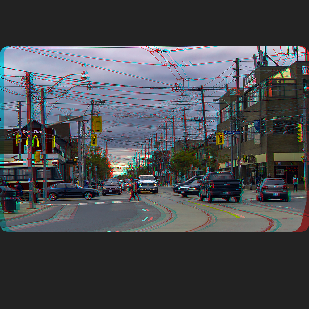 Dundas West, Ecke Bathurst Street 3-D