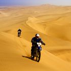 Dune riding namib desert