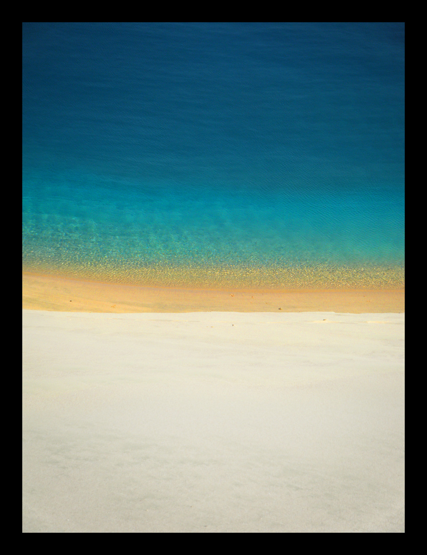 dune sand and clear water