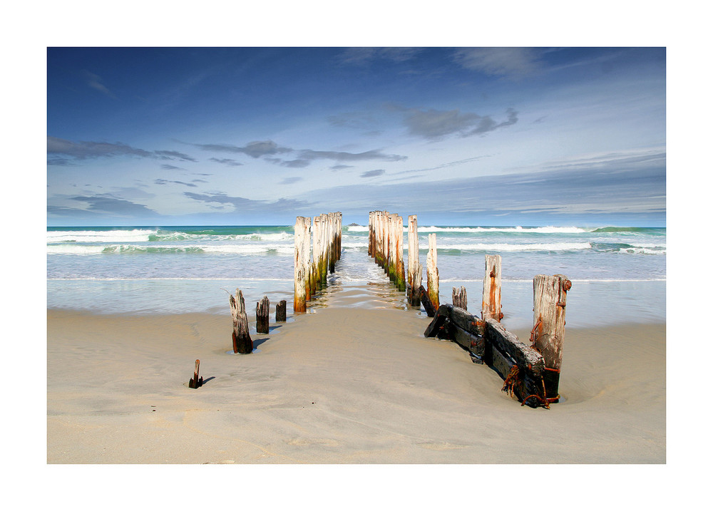 Dunedin Beach - New Zealand by Romana F. 