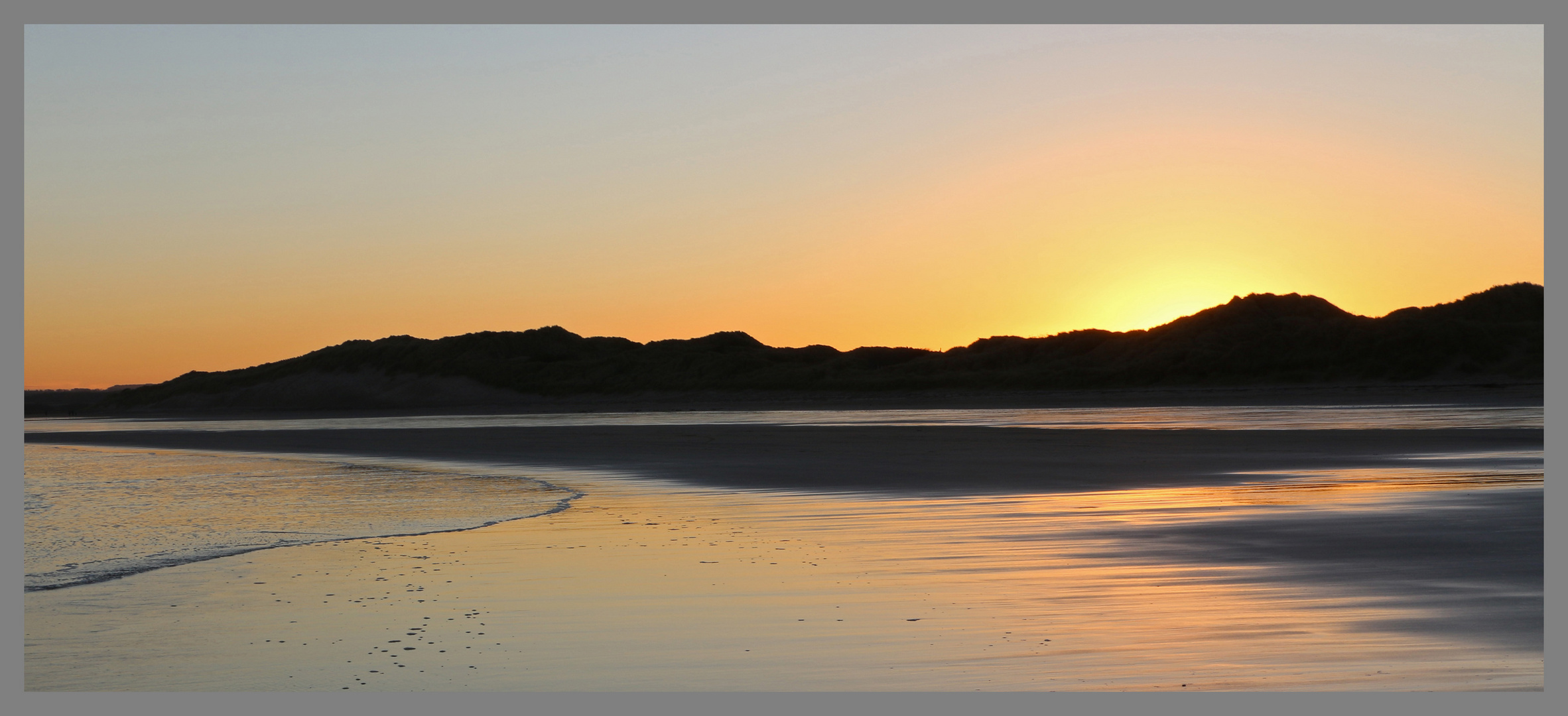 dunes beadnell bay at dusk 2