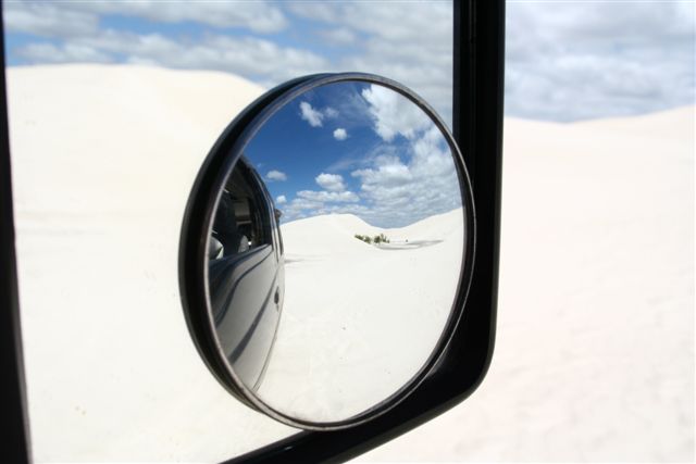 Dunes blanches et jeux de miroirs / White sand dunes and mirrors game