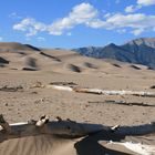 Dunes de sables au pied des montagnes Sangre de Cristo, Great Sand Dunes National Park, Colorado